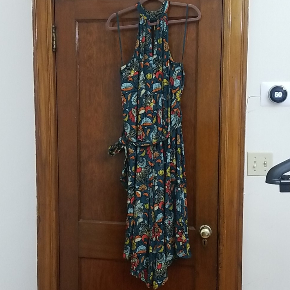 Anthropologie Halter Wide-leg Jumpsuit